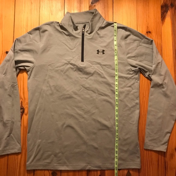 Under Armor Gray Half Zip Jacket, EUC, XL - Picture 5 of 13